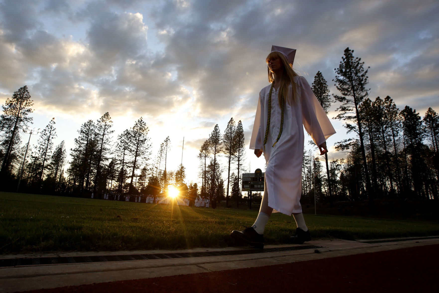 California Wildfire-Graduation Ceremony